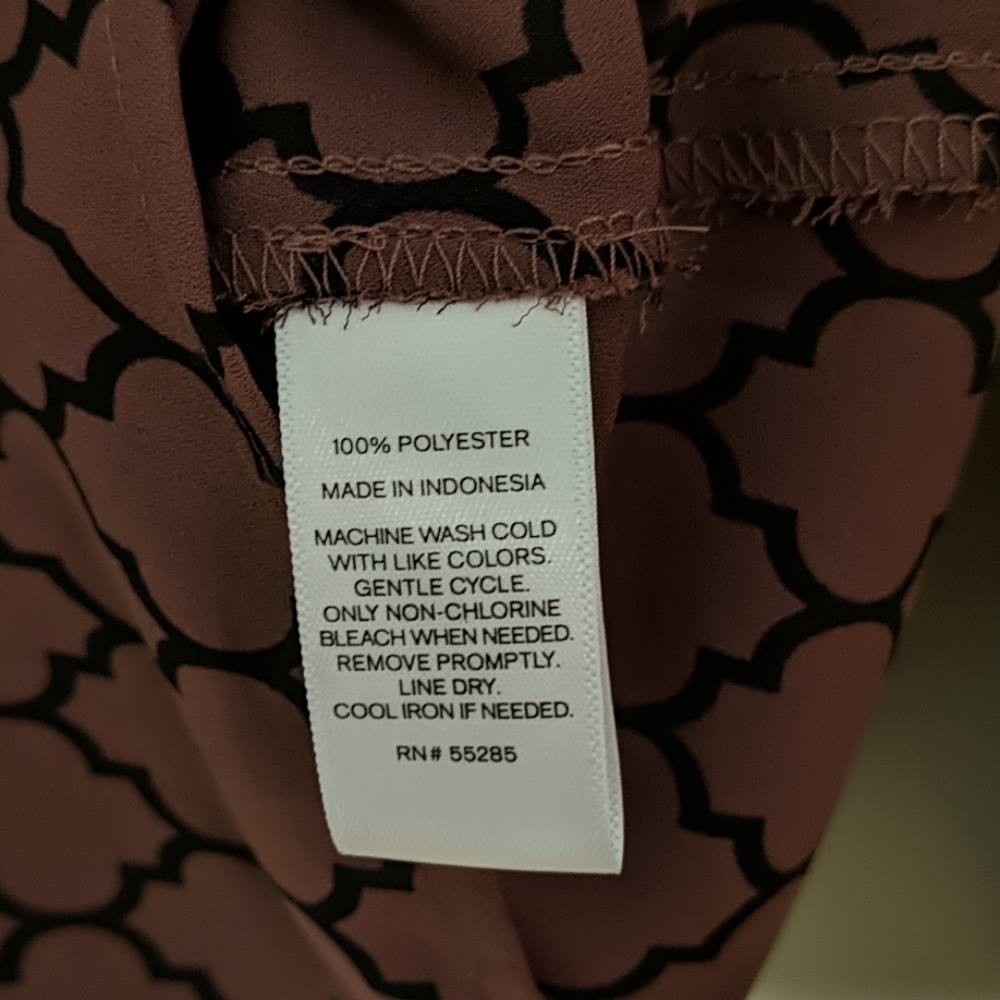 Express Collared Patterned Blouse - image 4